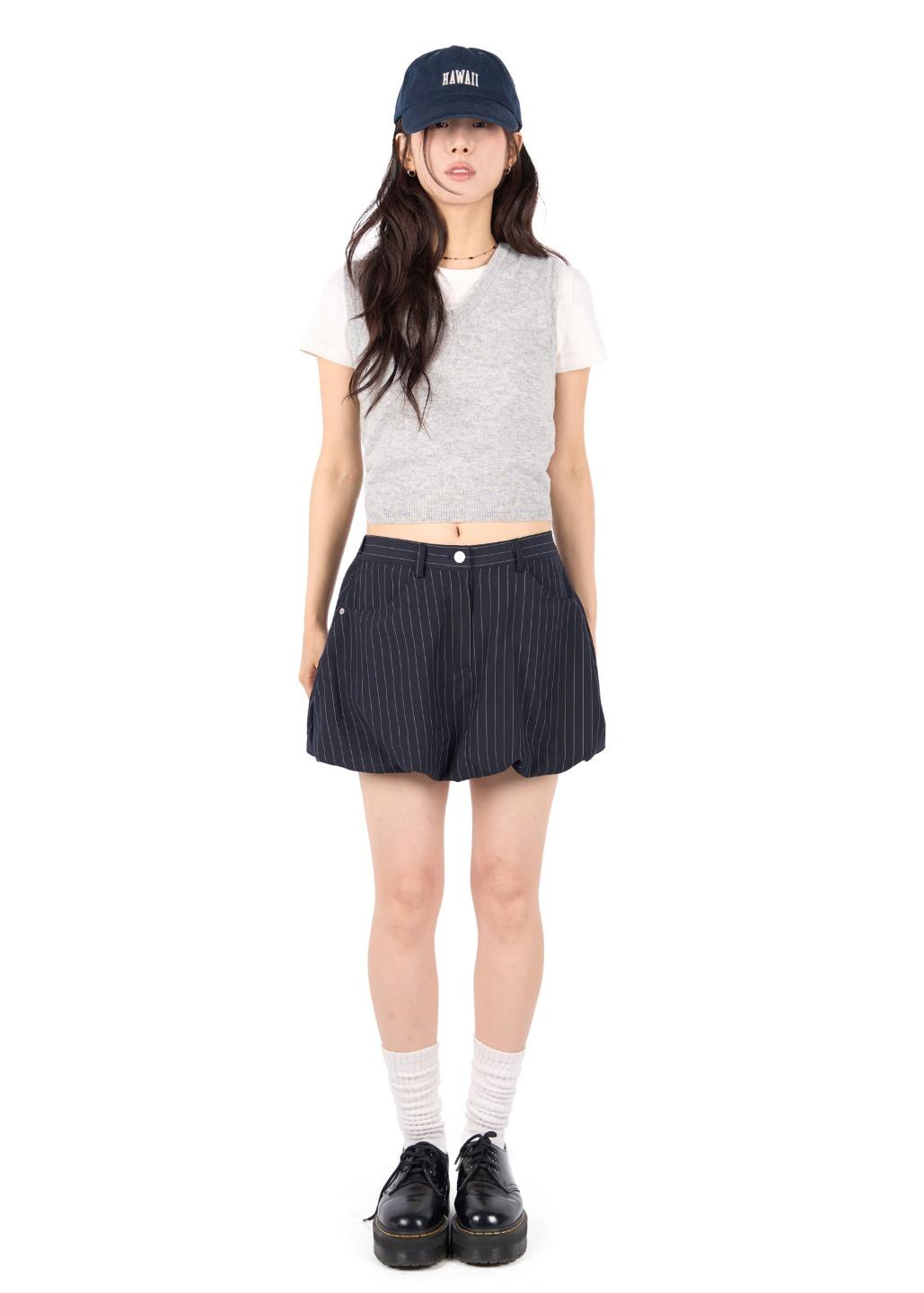 릿킴 STRIPE PUMKIN SKIRT