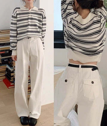 [숏/롱💞5%할인] 브레드코튼pt (핀터룩⭐하체커버,핀턱코튼팬츠,키작녀,S~XL)