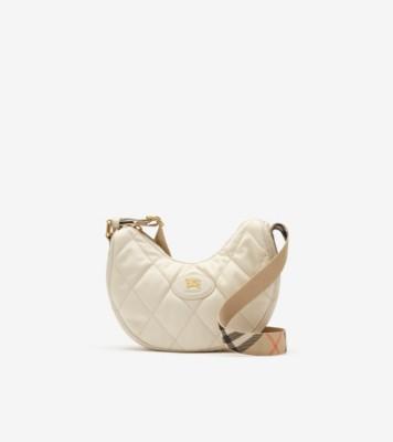 홀스슈 크로스바디 백​ (솝 베이지) - 여성, 나일론 | 공식 Burberry®