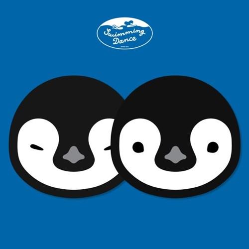 [스위밍댄스] 트윈 펭귄 리무버블 왕스티커 세트