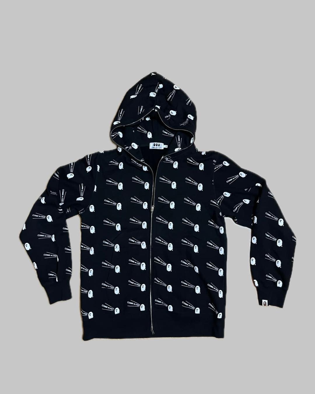 [2XL]베이프 X 꼼데가르송 콜라보 후드집업 | 후루츠패밀리