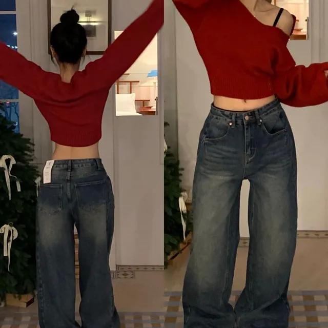 주문폭주🔥[핏보장/말라보이는핏] 핀턱 데님 와이드팬츠