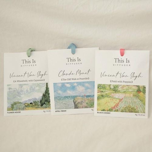 디스이즈 샤쉐 명화 종이방향제 5개 세트