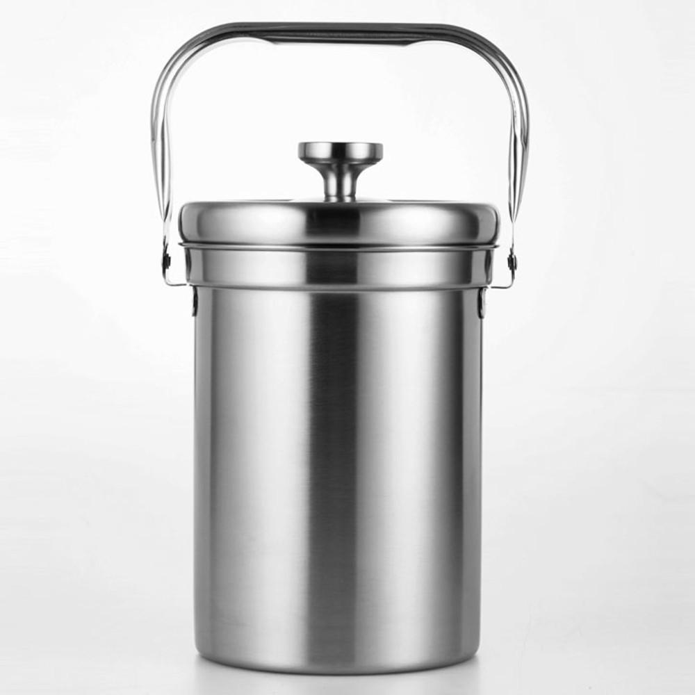 스텐 음식물쓰레기통 3L 가정용 주방 음쓰통