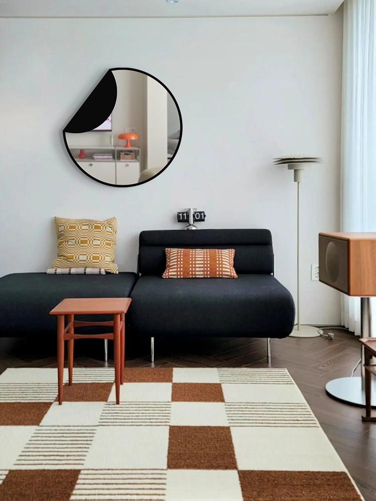 프렌치 블랙 폴드 써클 원형 벽거울 매장 거실 인테리어 대형거울 7컬러