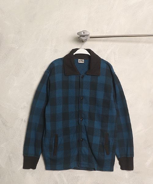SEABEES Blue BuffaloCheck Sweat Jacket