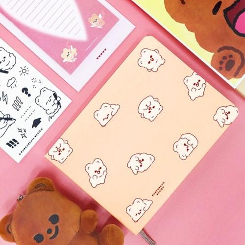 푸르름디자인_큐피드곰 마음 기록 다이어리(만년형)