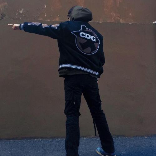 STUSSY 스투시 X CDG 꼼데가르송 바시티 자켓