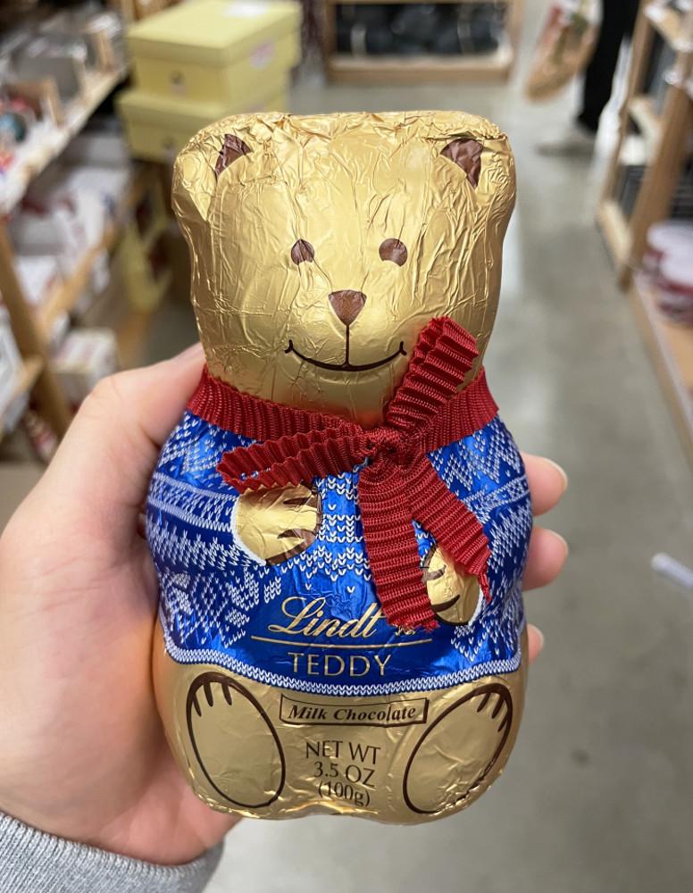 린트 밀크 초콜릿 크리스마스 선물 곰돌이 초콜릿 테디 100g