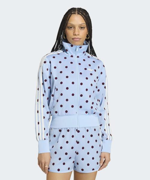 새틴 폴카 닷 트랙탑 - 클리어스카이 / KV1167