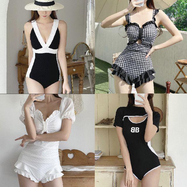 [여신수영복모음] 수입 호캉스 바캉스 러블리 스윔웨어 원피스 수영복 이너팬티 수영모 시스루 쉬폰 비키니/모노키니 모음전