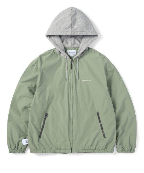 T-Logo Sweat Lining Jacket Light Green