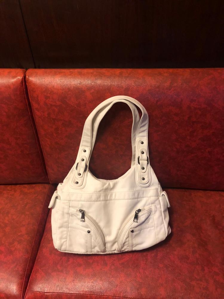 White eyelet bag