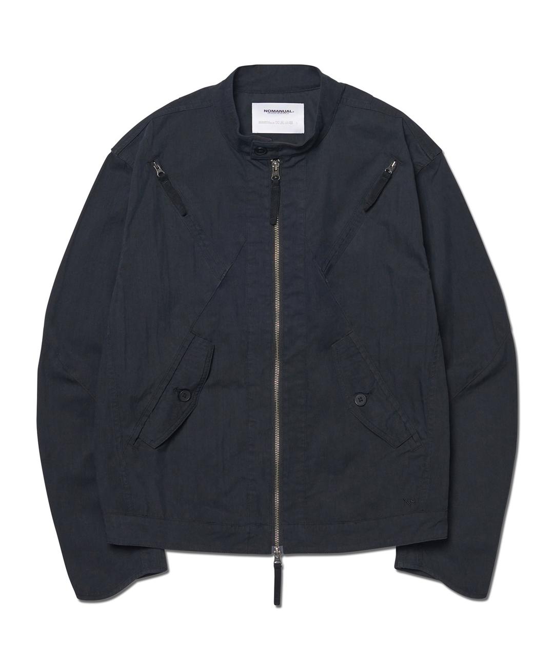 SLASH ZIPPER JACKET - WASHED BLACK