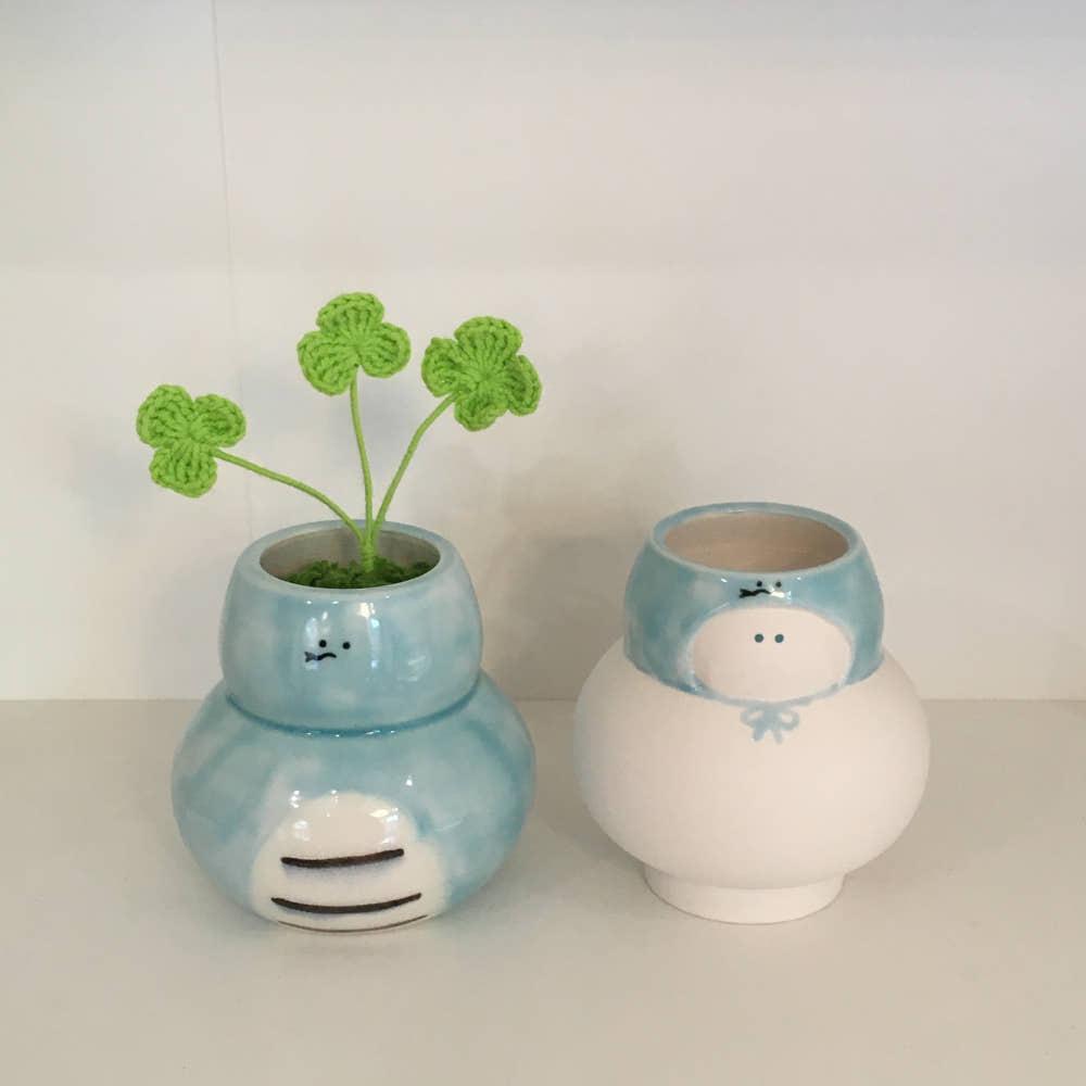 푸른뱀인척양팟 / 고양이화분