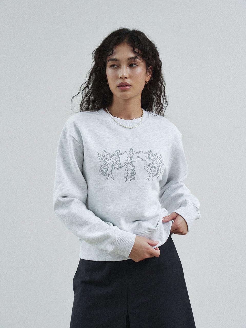 Dancing nymphs Sweatshirt heather gray