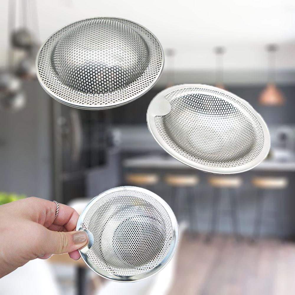 타공볼 배수구망 싱크대 8cm 스텐 낮은 거름망 스테인레스 넓은구멍 간편 손잡이