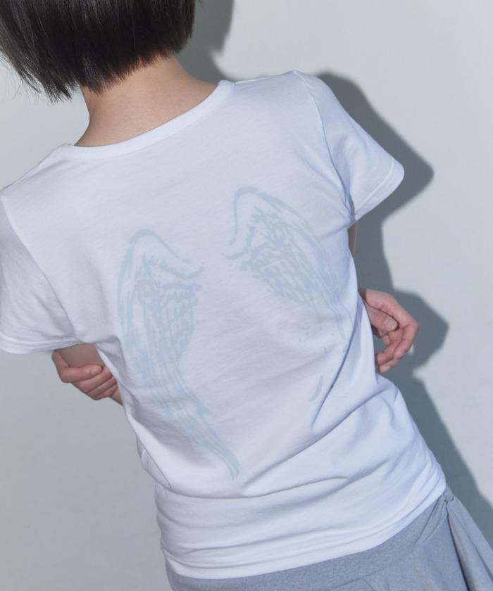 REBIRTH OF HEAVEN CROP TEE (GRAY) F25QB135