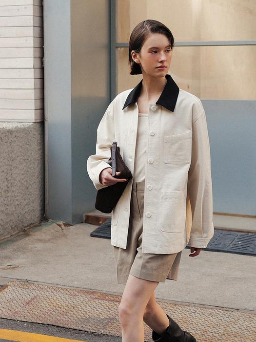 Margaret half jacket (ivory)