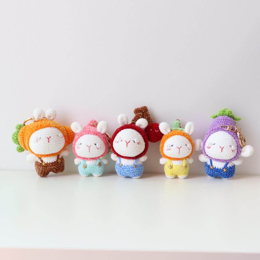 토끼 인형 손뜨개  키링 인형키링 가방키링