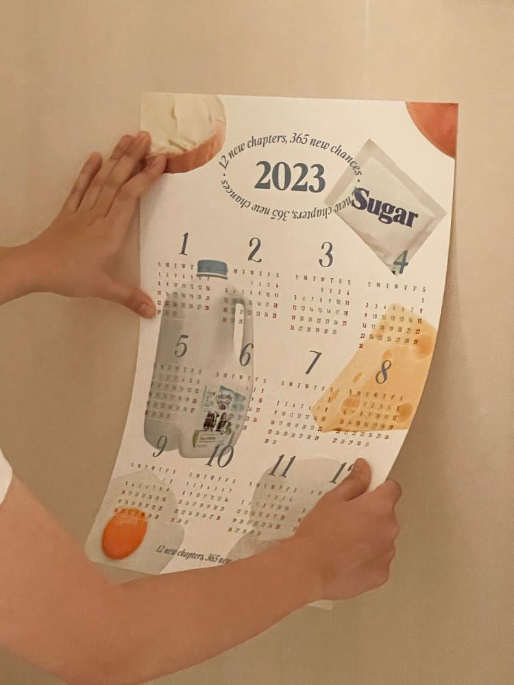 [조이앳홈] 2023 양면 캘린더 포스터 (2color)