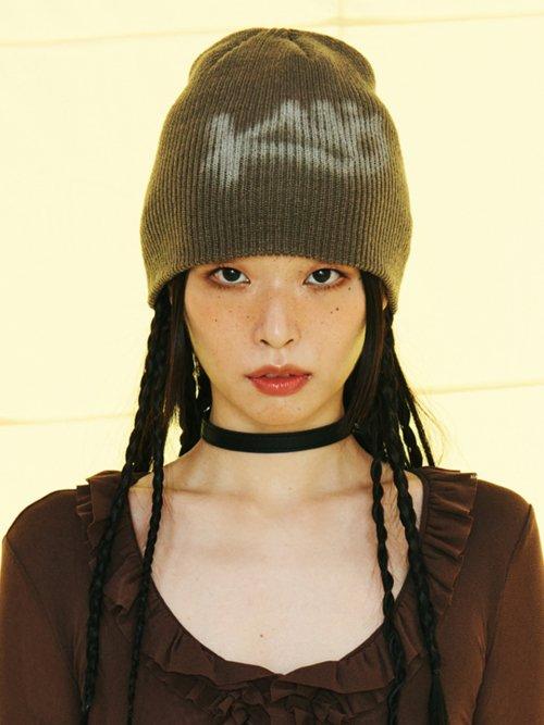 쿄 에어브러쉬 비니_그레이쉬 브라운