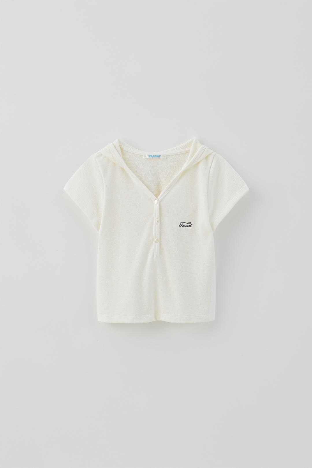 (3rd re-stock) T/T Loop hoodie t-shirt (white)
