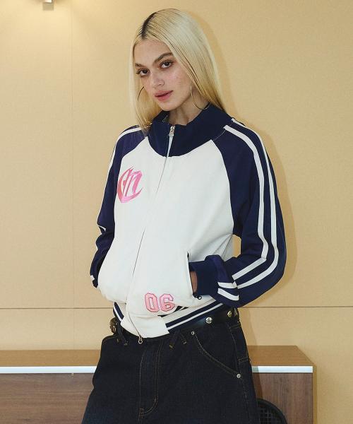 06 COLOR BLOCK TRACK TOP IVORY