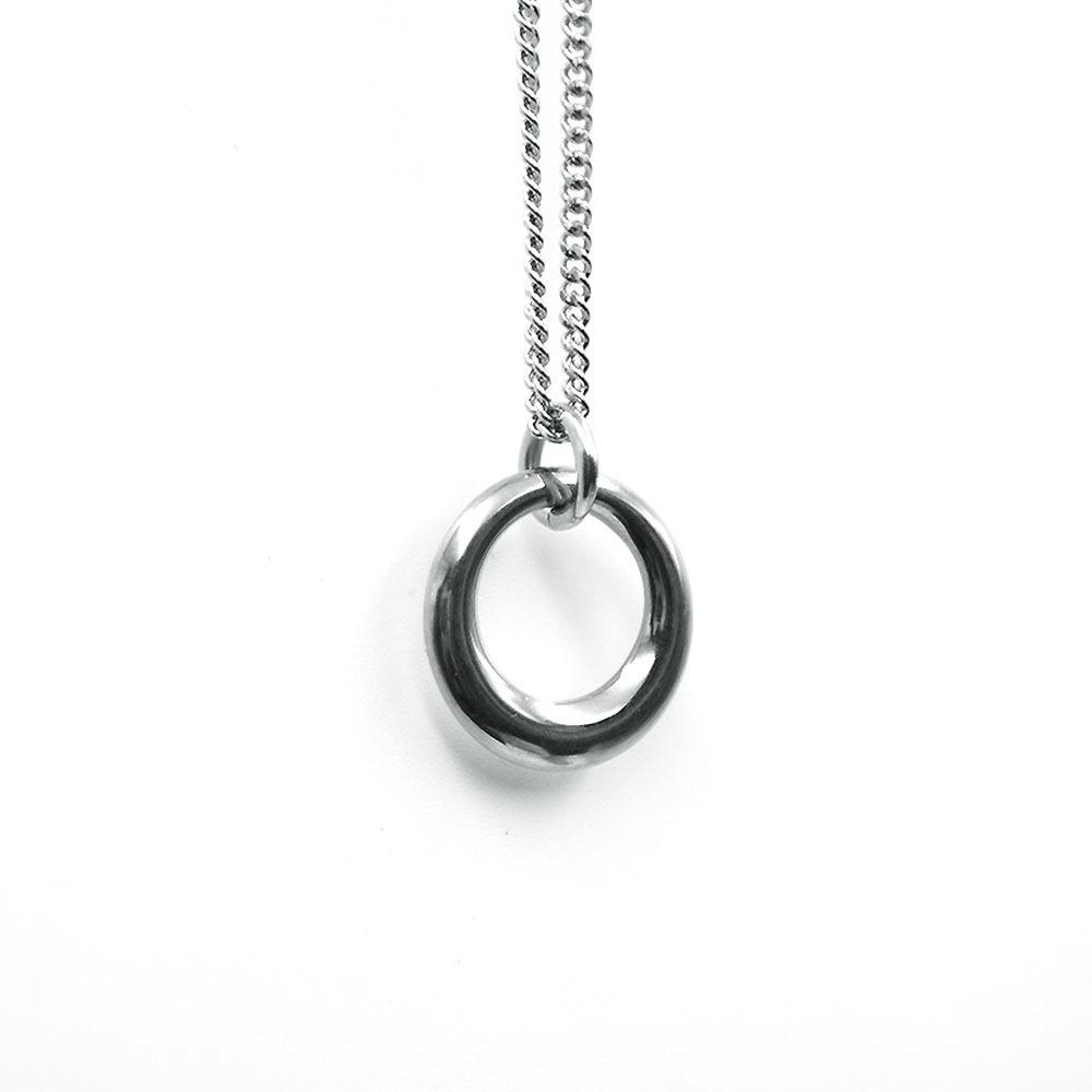 남자 여자 써지컬스틸 도넛 우정목걸이(유기동물 후원)