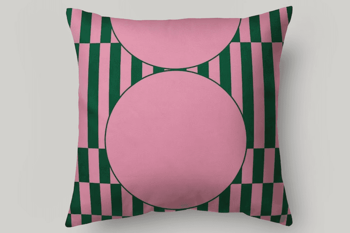 쿠션커버 OUR ORBIT PINK 50x50