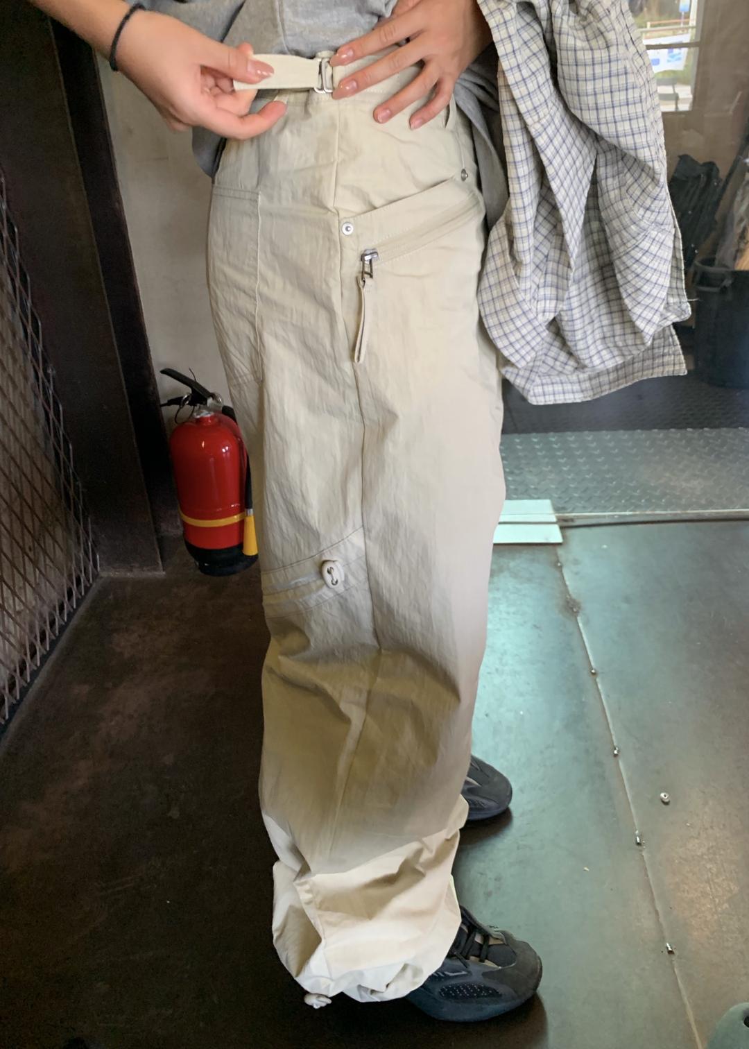 DRAW NYLON STRING PANTS (UNISEX)