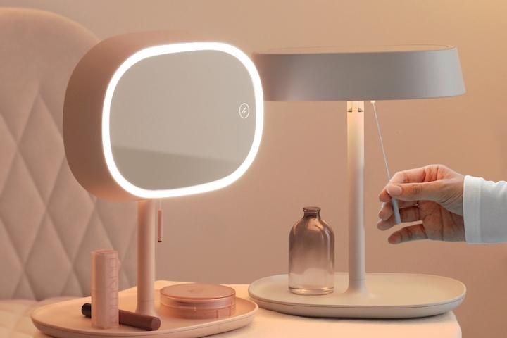 셀르온 LED거울 조명 화장대 탁상거울 침대스탠드