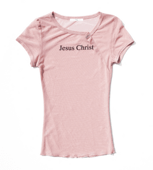 Jesus Christ Fold Sheer Tee