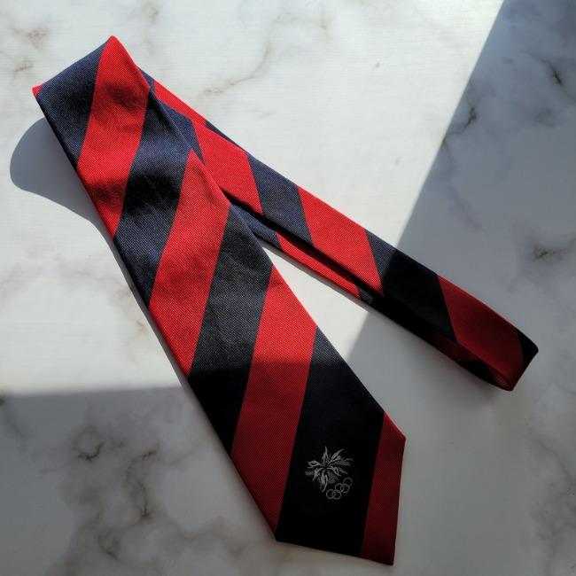 나가노 올림픽 기념 넥타이 8.8cm A등급 A7279