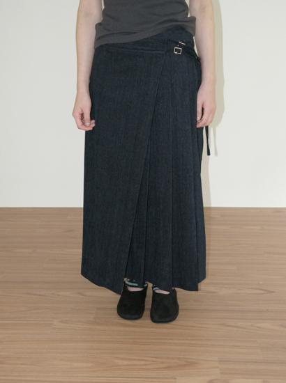 벨벳 버클 랩 스커트 (3c)