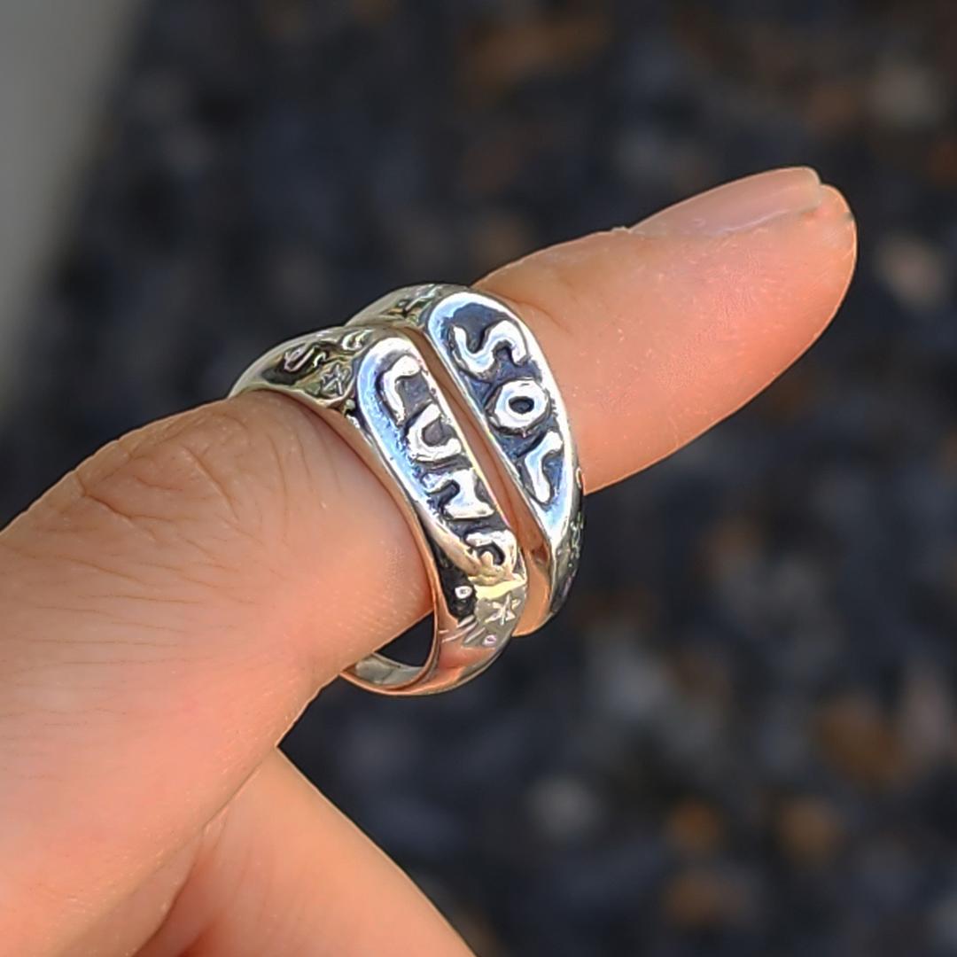 036_ SOL+LUNA= HEART 레이어드 링