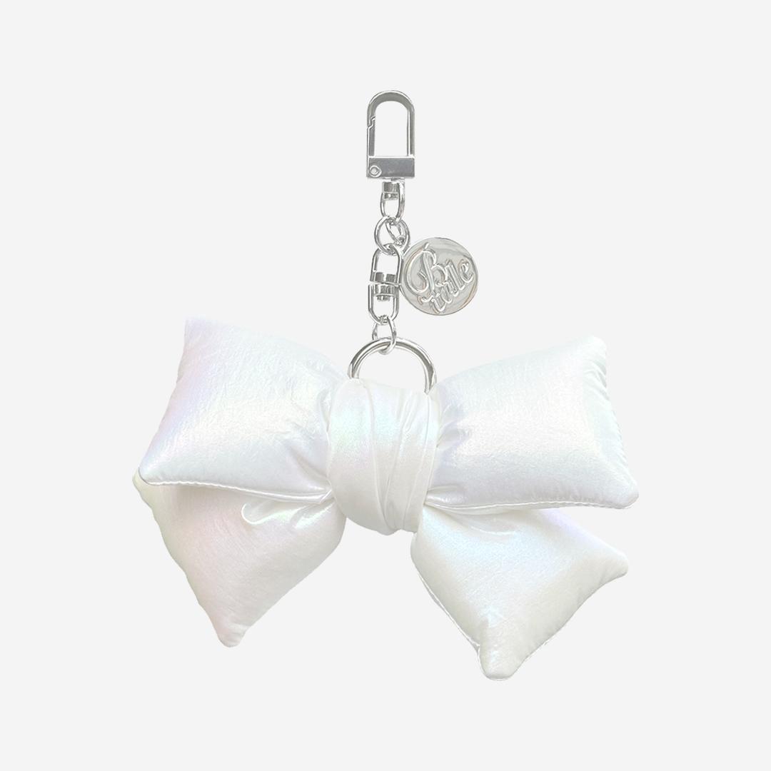 [KREAM Exclusive] Bloomingtale Padded Ribbon Keyring White