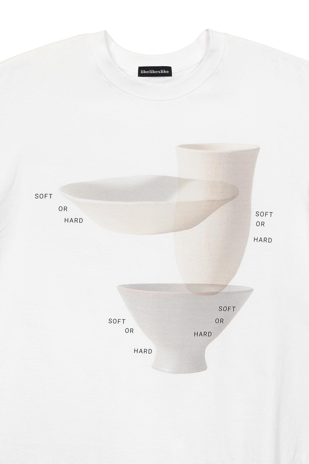 t-shirt, wave ceramics, white