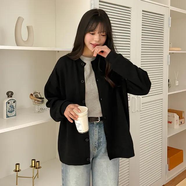 [엠디픽] 더즈닛 간절기 루즈핏 가디건 80911 빅사이즈여성의류