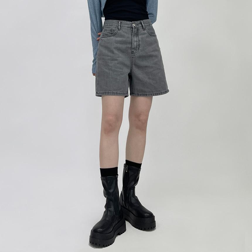 르포 데님 숏팬츠