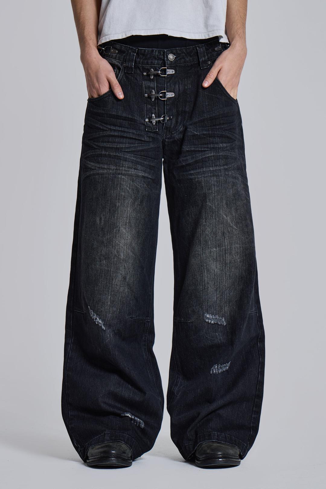 Ashen Clasp Colossus Jeans - W24 / Black