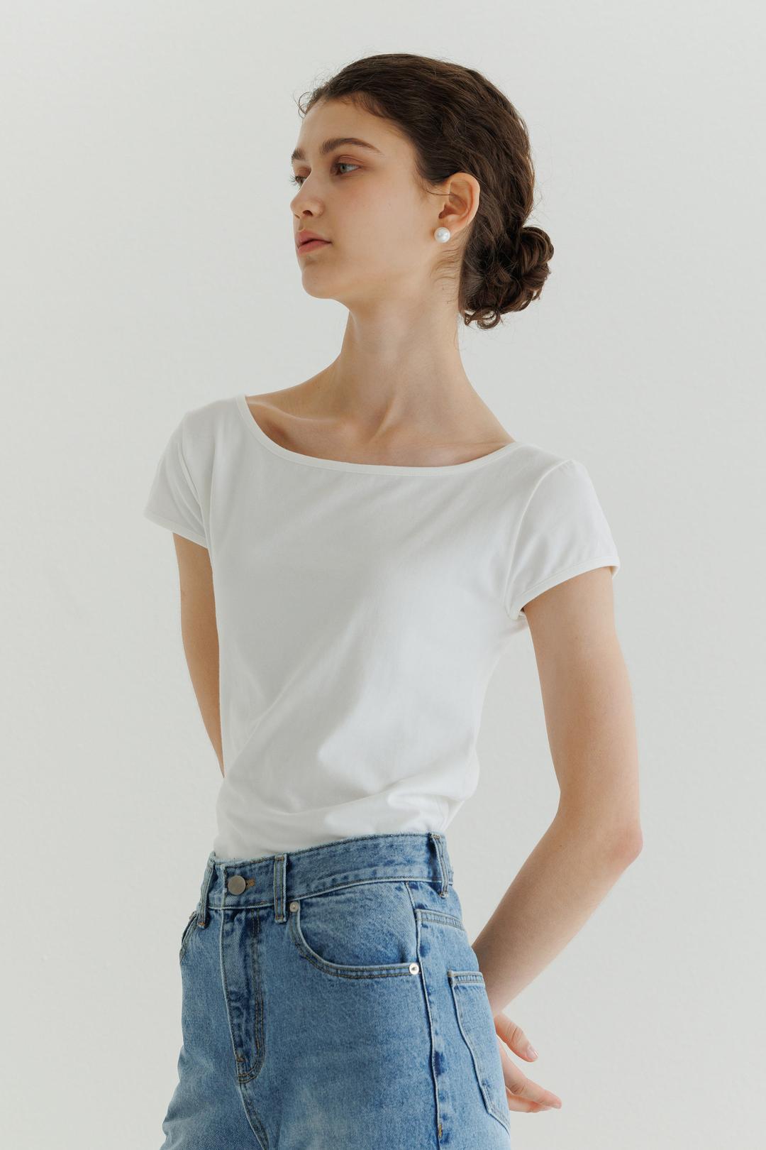 [7th-order] Julie jersey top (Ivory)