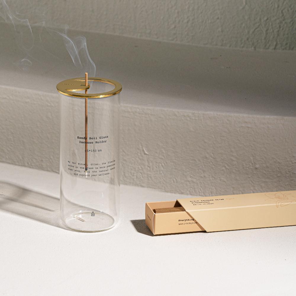 올롯 아로마 인센스 스틱 향 1종 + 유리 홀더 세트 6종향