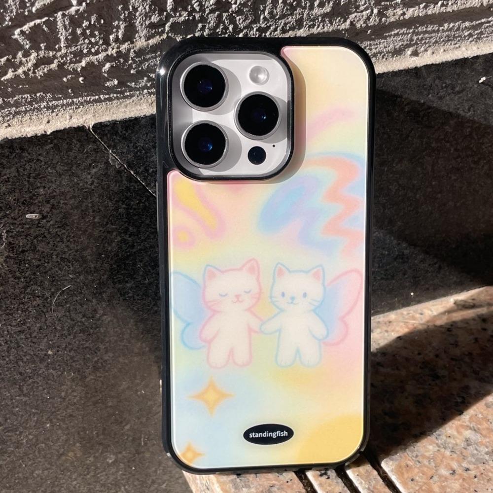 [+S25 시리즈] cat angel phone case_glossy