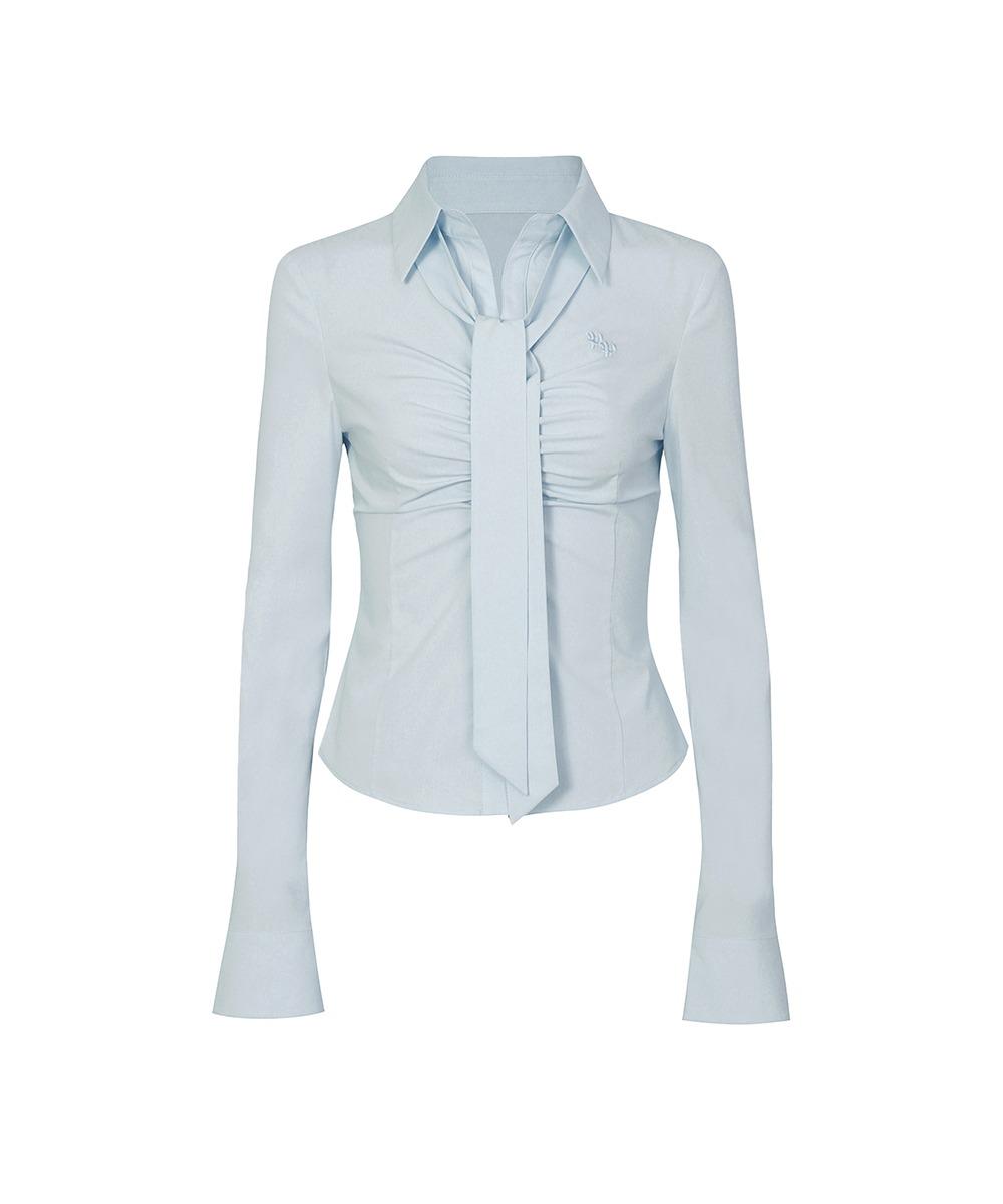 VIVIAN SCARF SHIRT blue