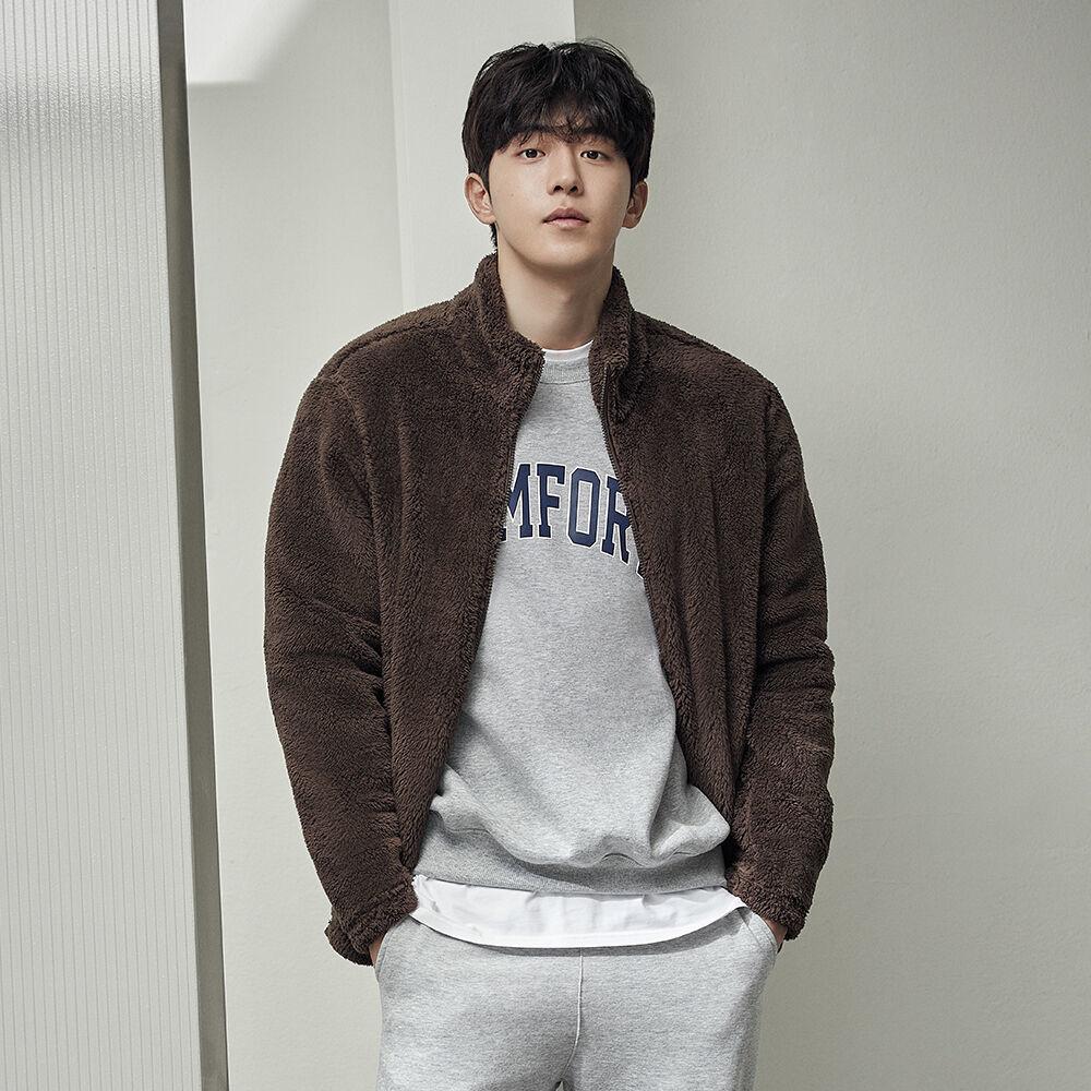 공용) 에코 플러피플리스 하이넥 집업 (14color)