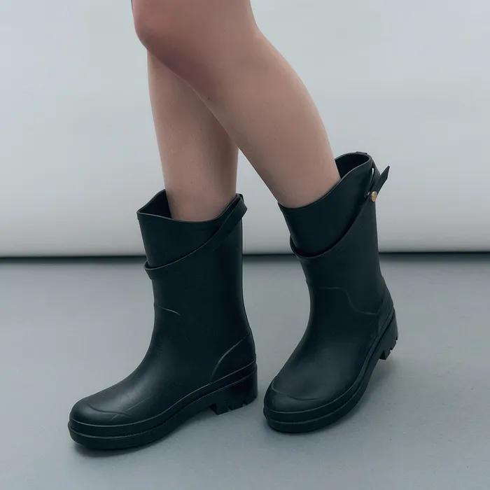 버클 스트랩 레인부츠 미들 MDAC023_3 Colors