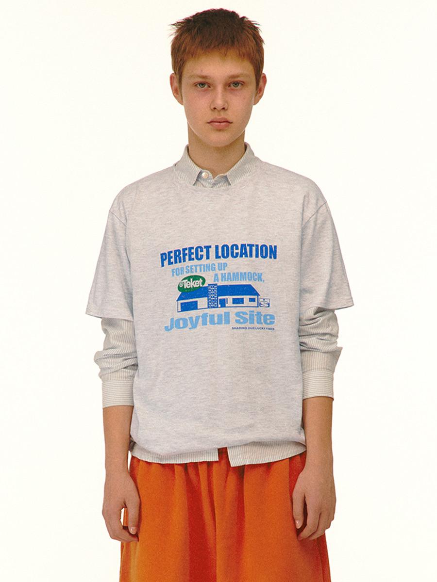 Joyful Tee Melange Gray
