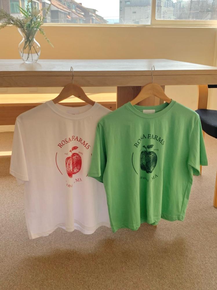 애플 반팔 티셔츠