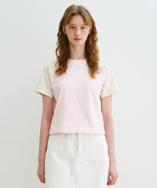 DAISY X MARITHE FLOWER CROP TEE pink